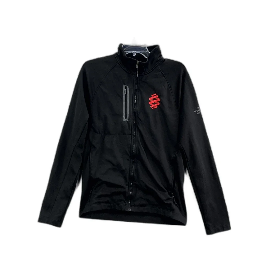 The North Face Jacket Mens S Black Ful Zip Raglan Sleeve Mock Neck Performance